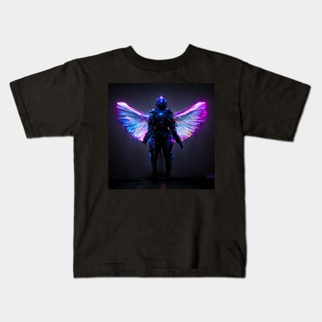 Future Angel Kids T-Shirt by DarkAgeArt